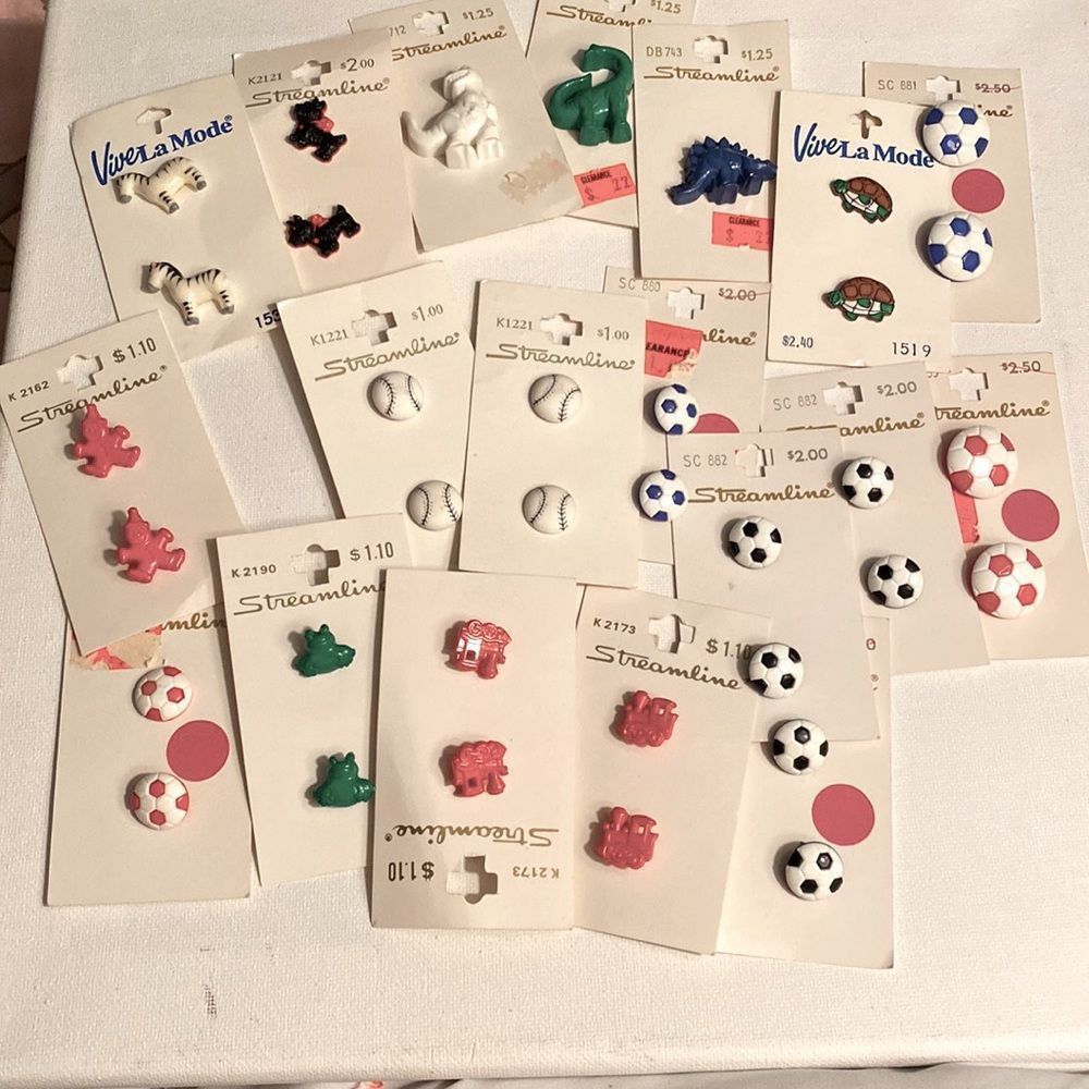 Bundle of Sports, Animals , Trains  Streamline Buttons
